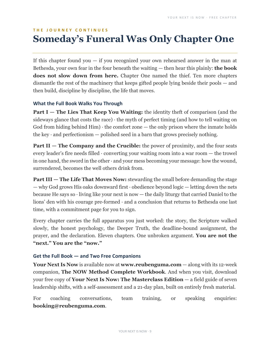 Your Next Is Now free chapter, page 9 of 10