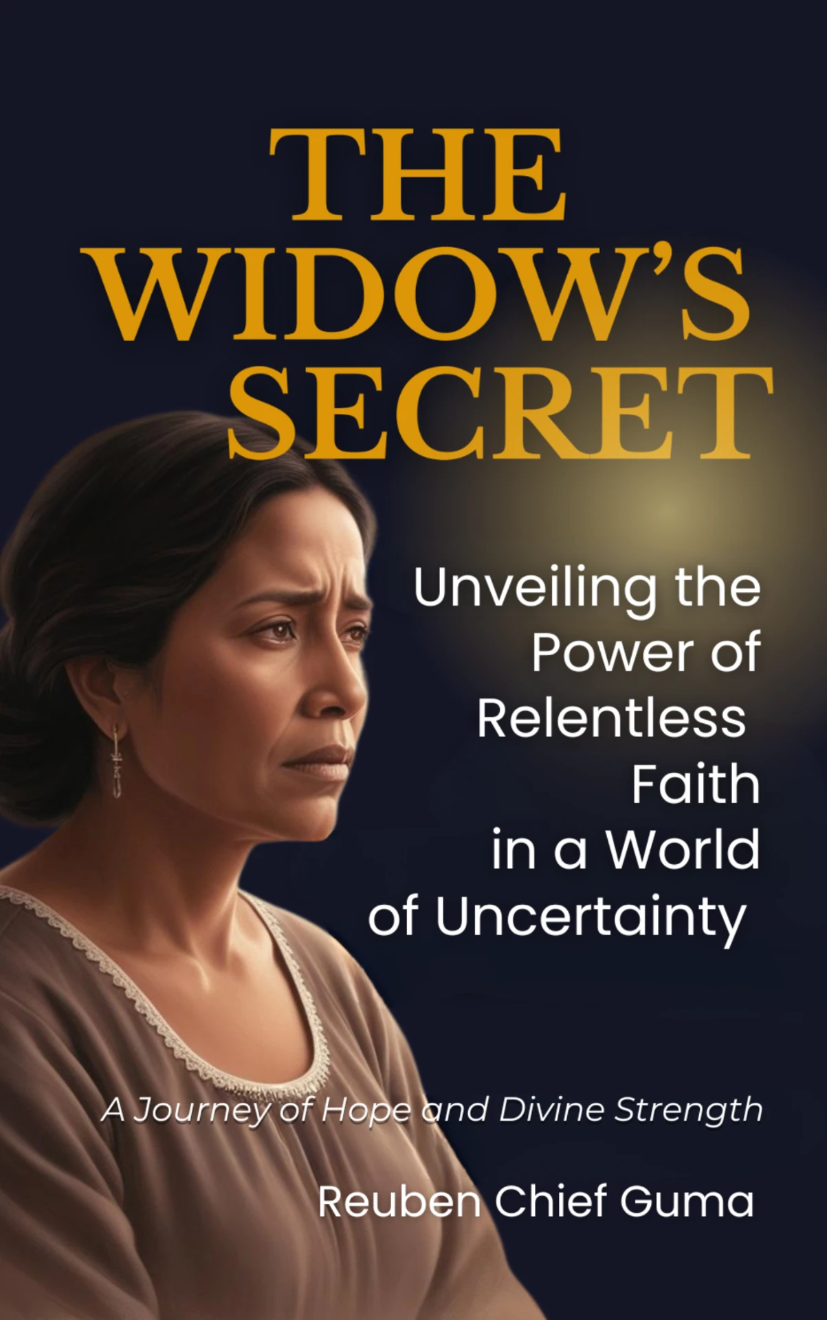 Book cover of The Widow's Secret by Reuben Chief Guma — Faith & Destiny.